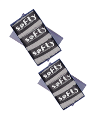 Softy 6’lı Erkek Pamuk Boxer Seti Gri – Yumuşak Dokulu Pamuk Nefes Alan Kumaş